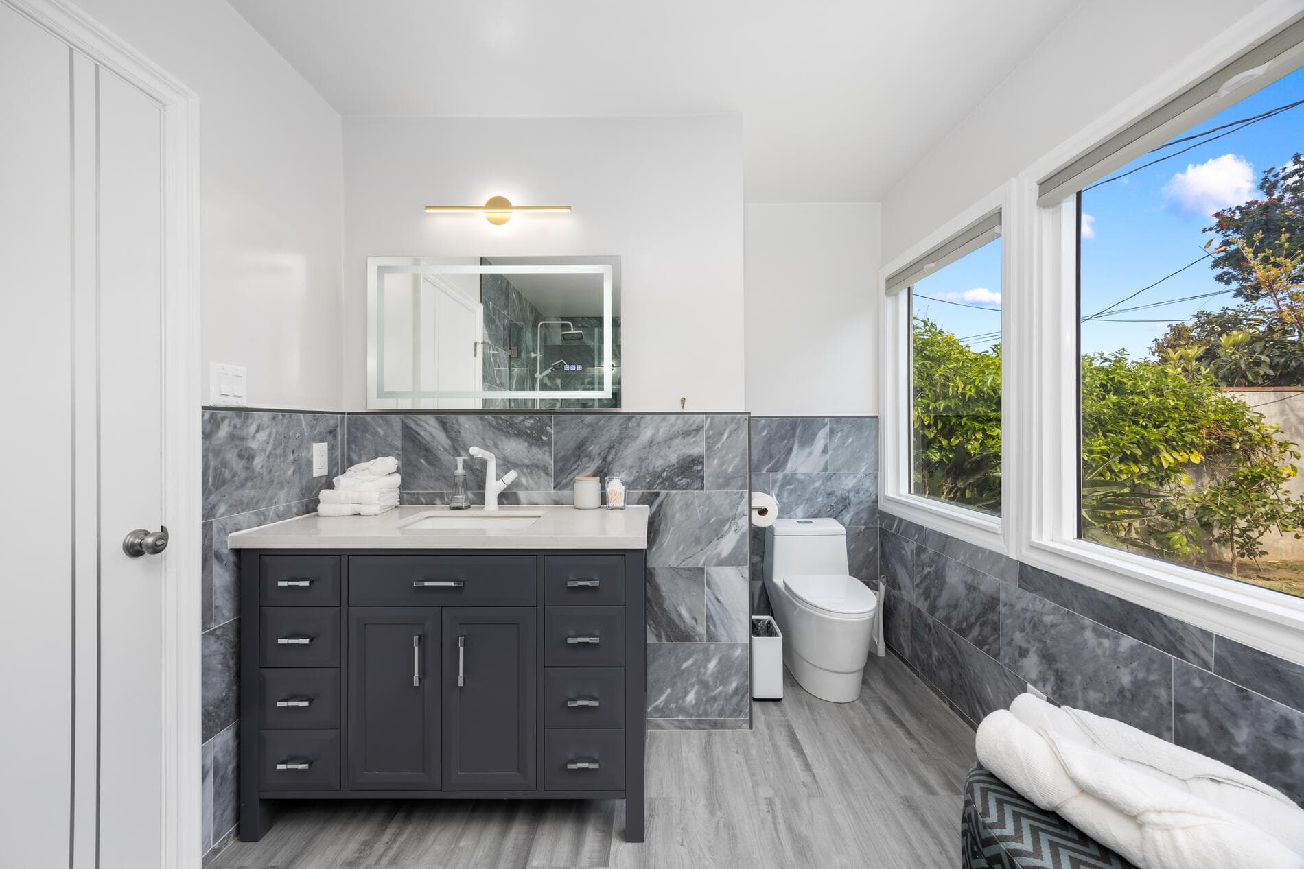 Luxury bathroom at LAXStay